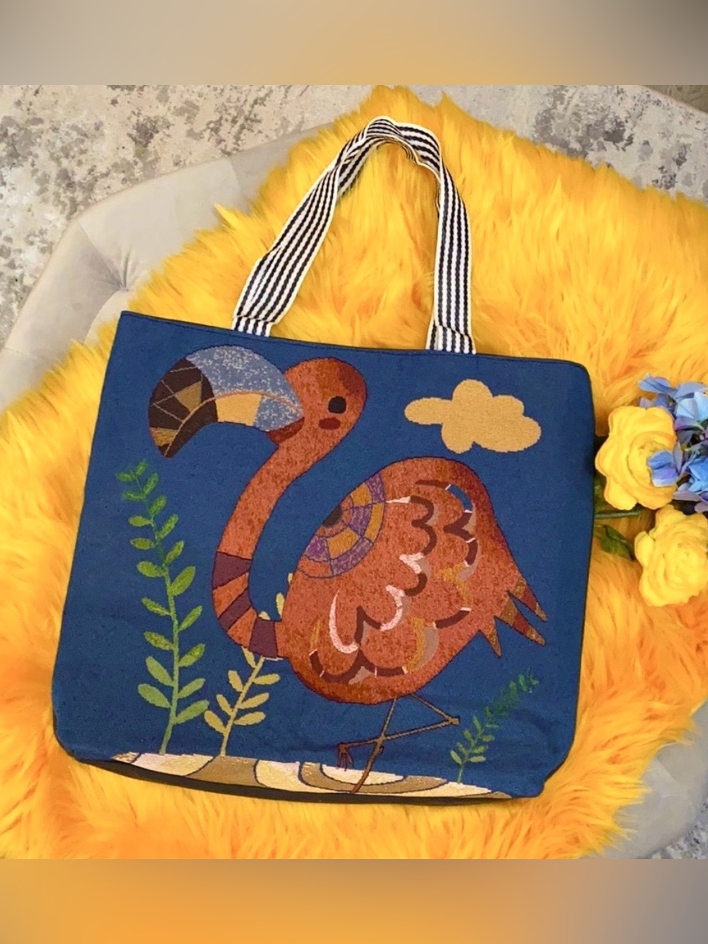 Flamingo Tote Bag Large NEW!